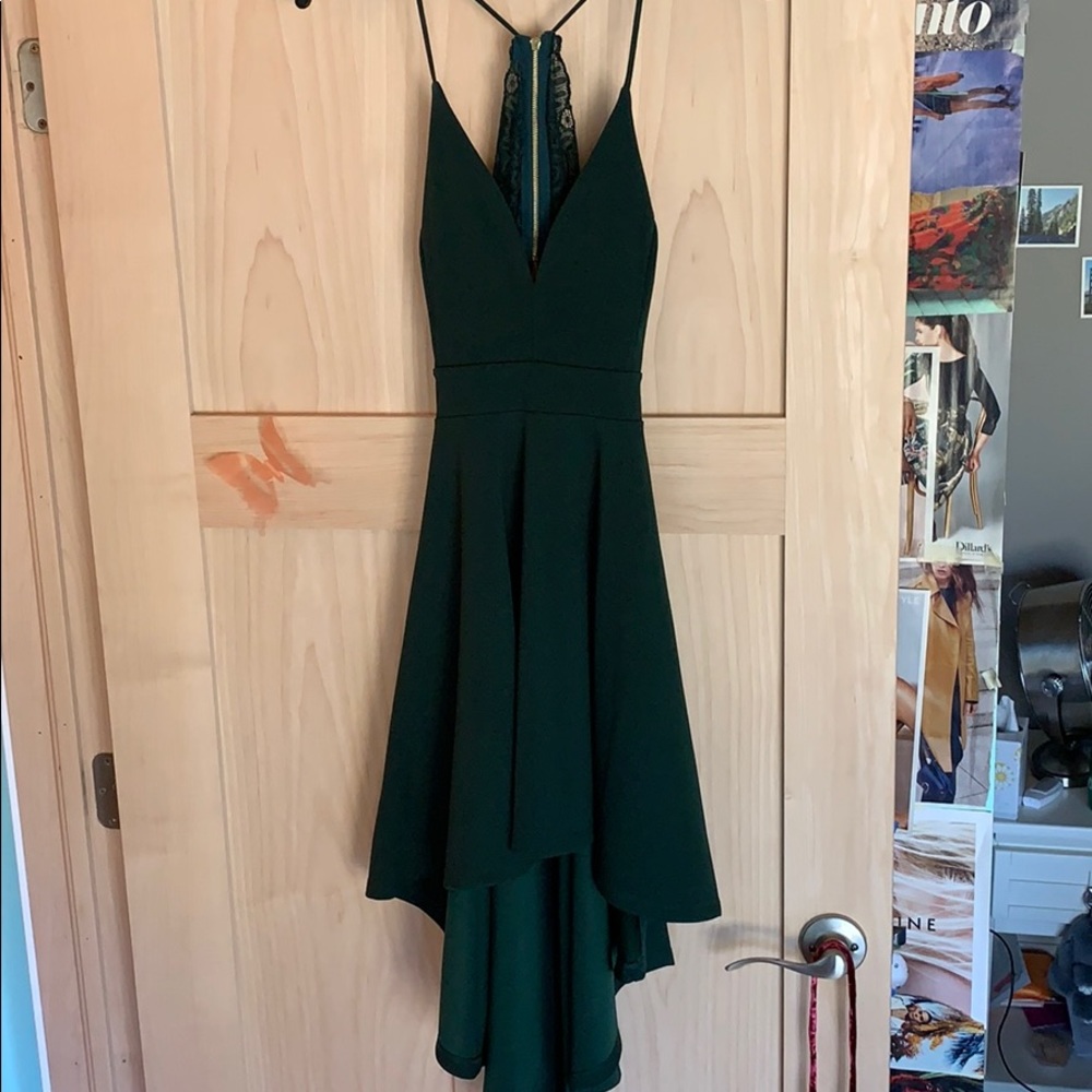 Emerald green dress